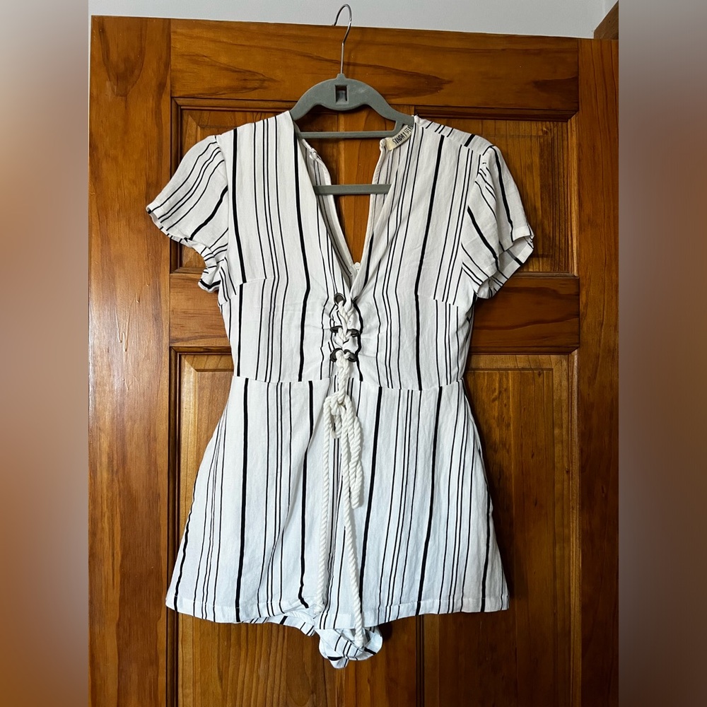 Sunday Stevens Striped Romper